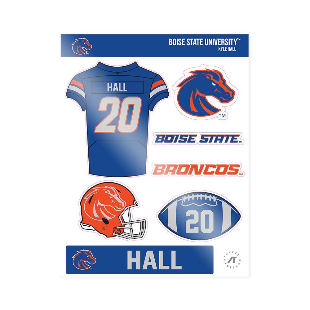 Boise State - NCAA Football : Kyle Hall - Sticker Sheet-0