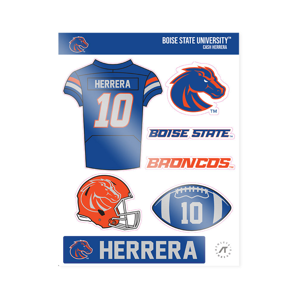Boise State - NCAA Football : Cash Herrera - Sticker Sheet-0