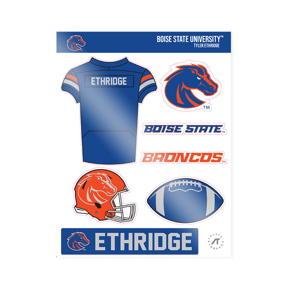Boise State - NCAA Football : Tyler Ethridge - Sticker Sheet-0