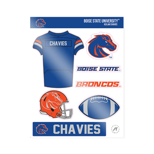 Boise State - NCAA Football : Keilan Chavies - Sticker Sheet-0