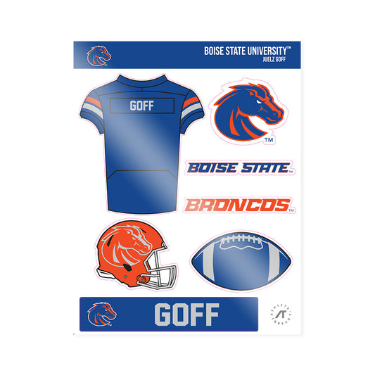 Boise State - NCAA Football : Juelz Goff - Sticker Sheet-0