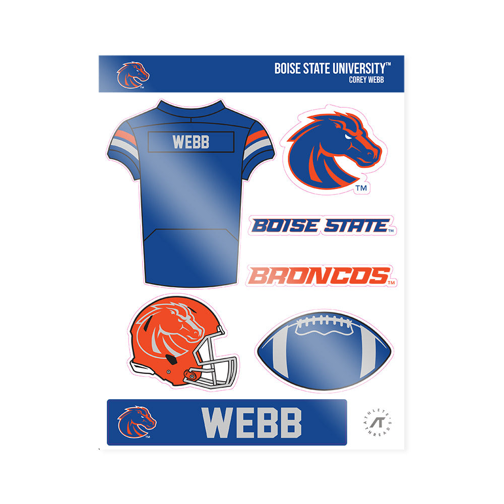 Boise State - NCAA Football : Corey Webb - Sticker Sheet-0