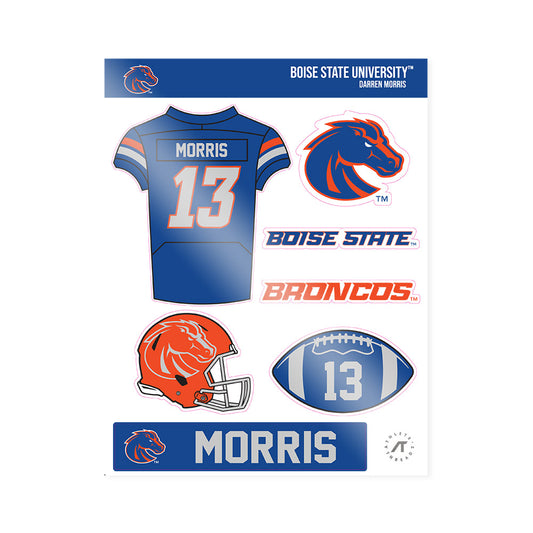 Boise State - NCAA Football : Darren Morris - Sticker Sheet-0