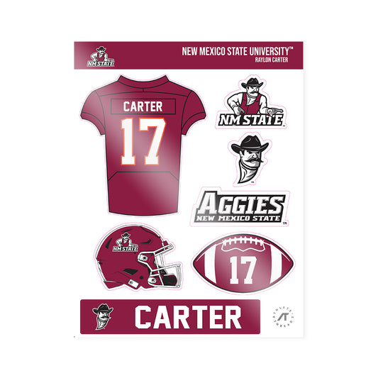 NMSU - NCAA Football : Raylon Carter - Sticker Sheet-0