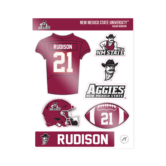NMSU - NCAA Football : Isaiah Rudison - Sticker Sheet-0