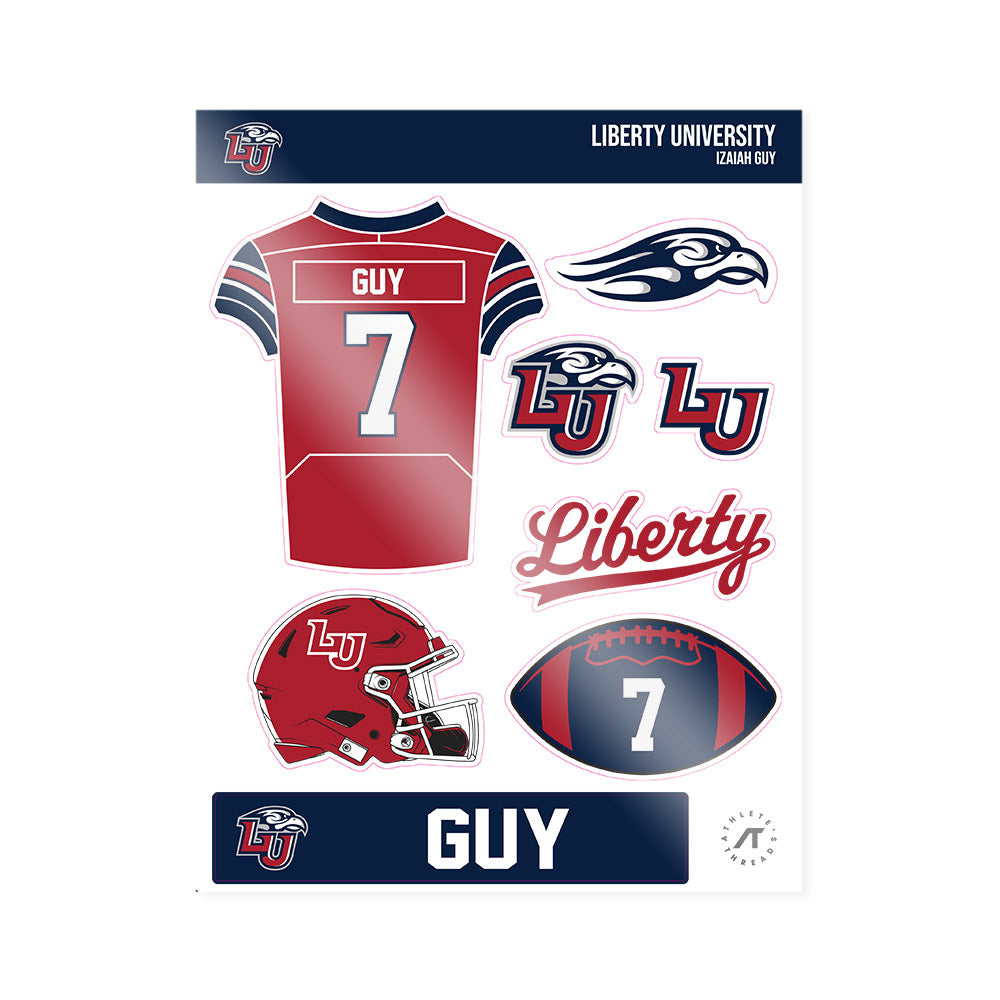 Liberty - NCAA Football : Izaiah Guy - Sticker Sheet-0