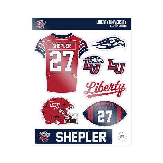 Liberty - NCAA Football : Clayton Shepler - Sticker Sheet-0