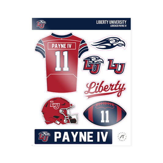 Liberty - NCAA Football : Lorenzo Payne IV - Sticker Sheet-0
