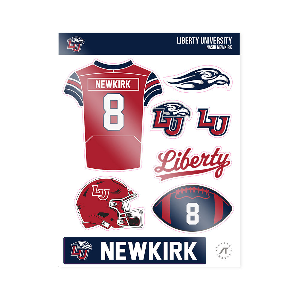 Liberty - NCAA Football : Nasir Newkirk - Sticker Sheet-0