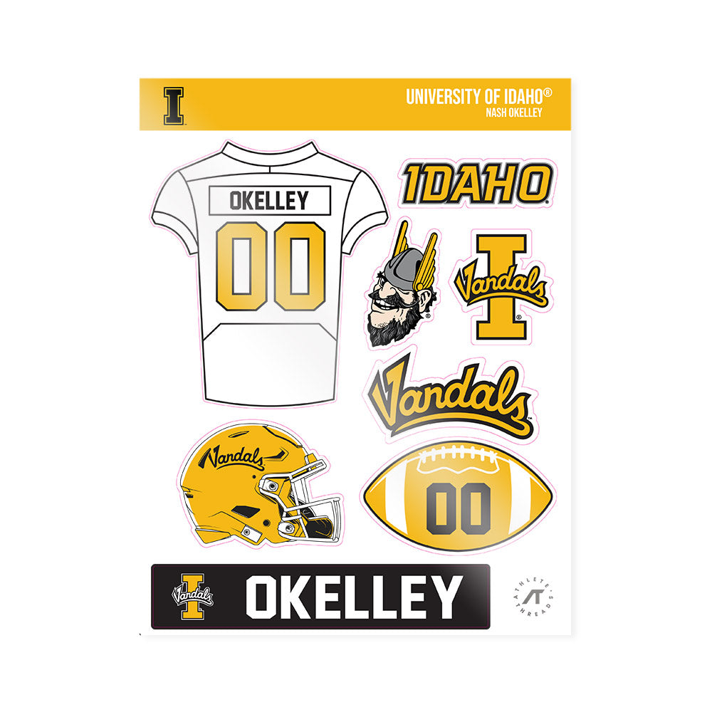 Idaho - NCAA Football : Nash Okelley - Sticker Sheet-0