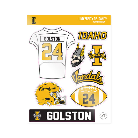Idaho - NCAA Football : Kenny Golston - Sticker Sheet-0