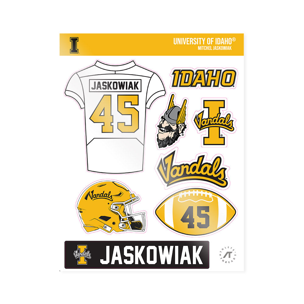 Idaho - NCAA Football : Mitchel Jaskowiak - Sticker Sheet-0