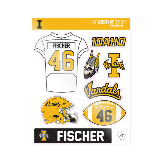 Idaho - NCAA Football : Dylan Fischer - Sticker Sheet-0