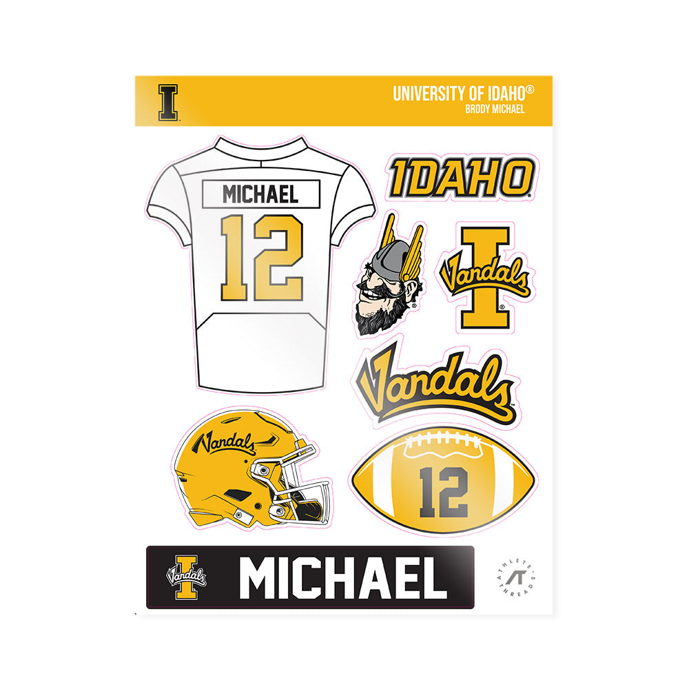 Idaho - NCAA Football : Brody Michael - Sticker Sheet-0