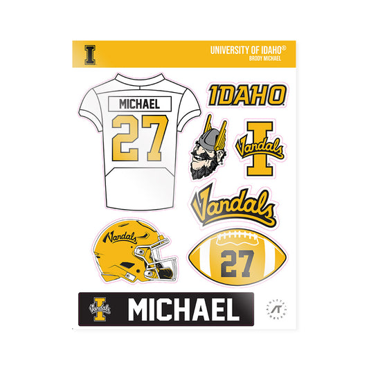 Idaho - NCAA Football : Brody Michael - Sticker Sheet-0
