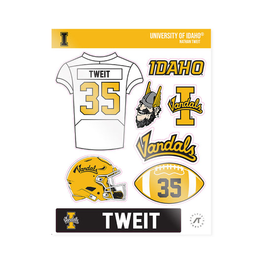 Idaho - NCAA Football : Nathan Tweit - Sticker Sheet-0