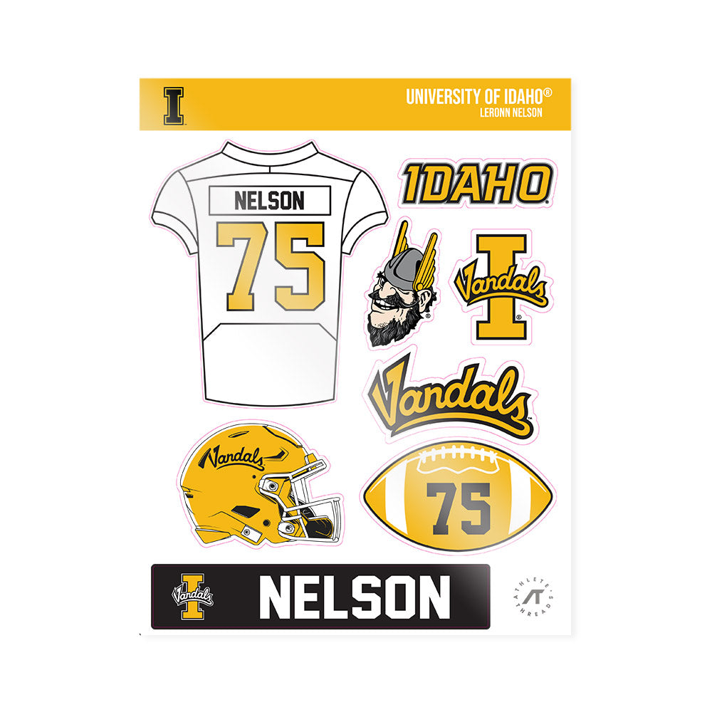 Idaho - NCAA Football : LeRonn Nelson - Sticker Sheet-0