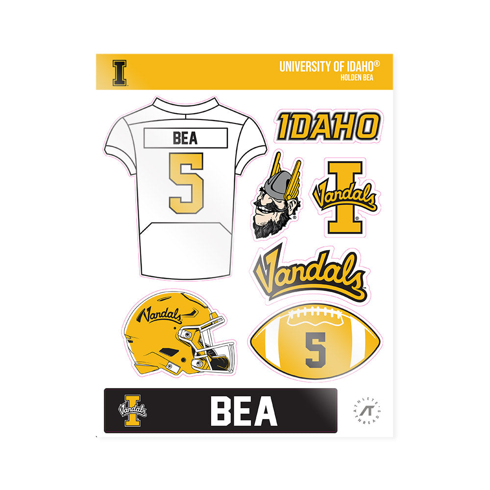 Idaho - NCAA Football : Holden Bea - Sticker Sheet-0