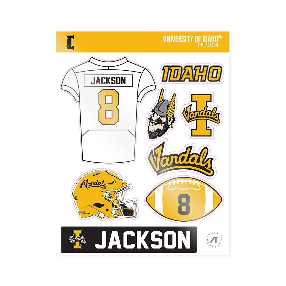 Idaho - NCAA Football : Tim Jackson - Sticker Sheet-0