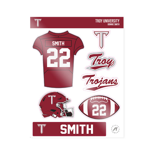 Troy - NCAA Football : Donnie Smith - Sticker Sheet-0