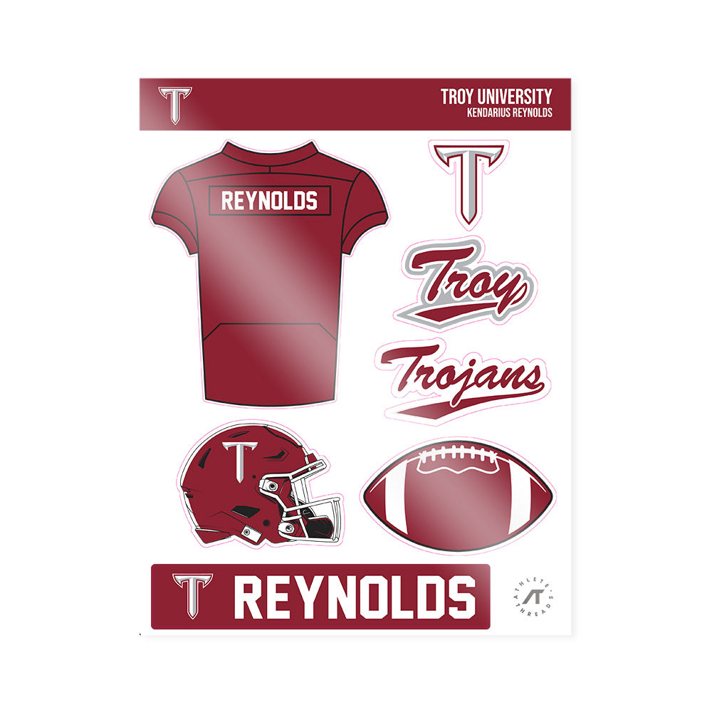 Troy - NCAA Football : Kendarius Reynolds - Sticker Sheet-0