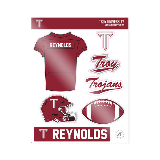 Troy - NCAA Football : Kendarius Reynolds - Sticker Sheet-0