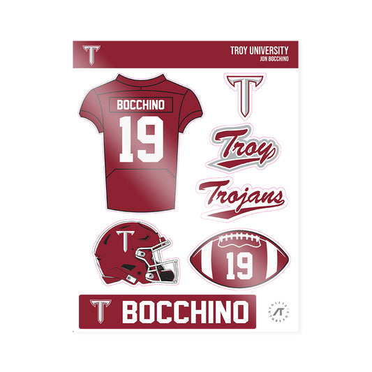 Troy - NCAA Football : Jon Bocchino - Sticker Sheet-0