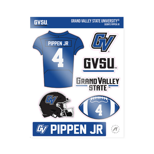 Grand Valley - NCAA Football : Deonte Pippen Jr - Sticker Sheet-0