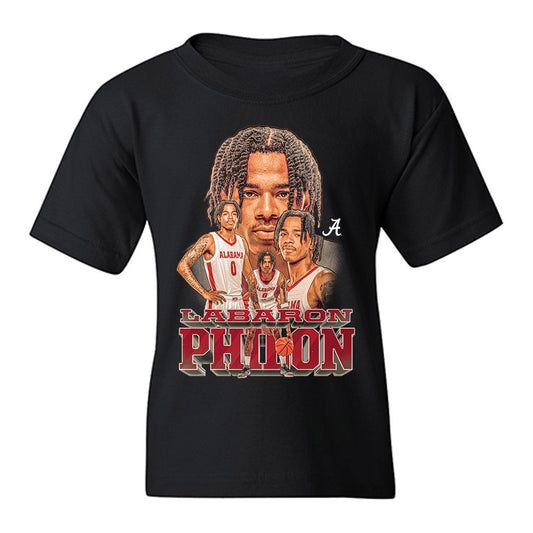Alabama - NCAA Men's Basketball : Labaron Philon - Player Collage Youth T-Shirt-0