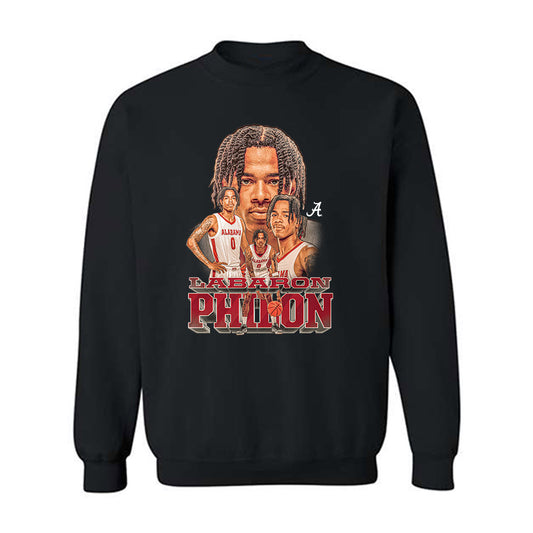 Alabama - NCAA Men's Basketball : Labaron Philon - Player Collage Crewneck Sweatshirt-0