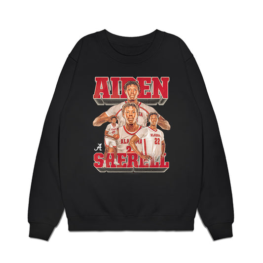 Alabama - NCAA Men's Basketball : Aiden Sherrell - Player Collage Premium Crewneck Sweatshirt-0