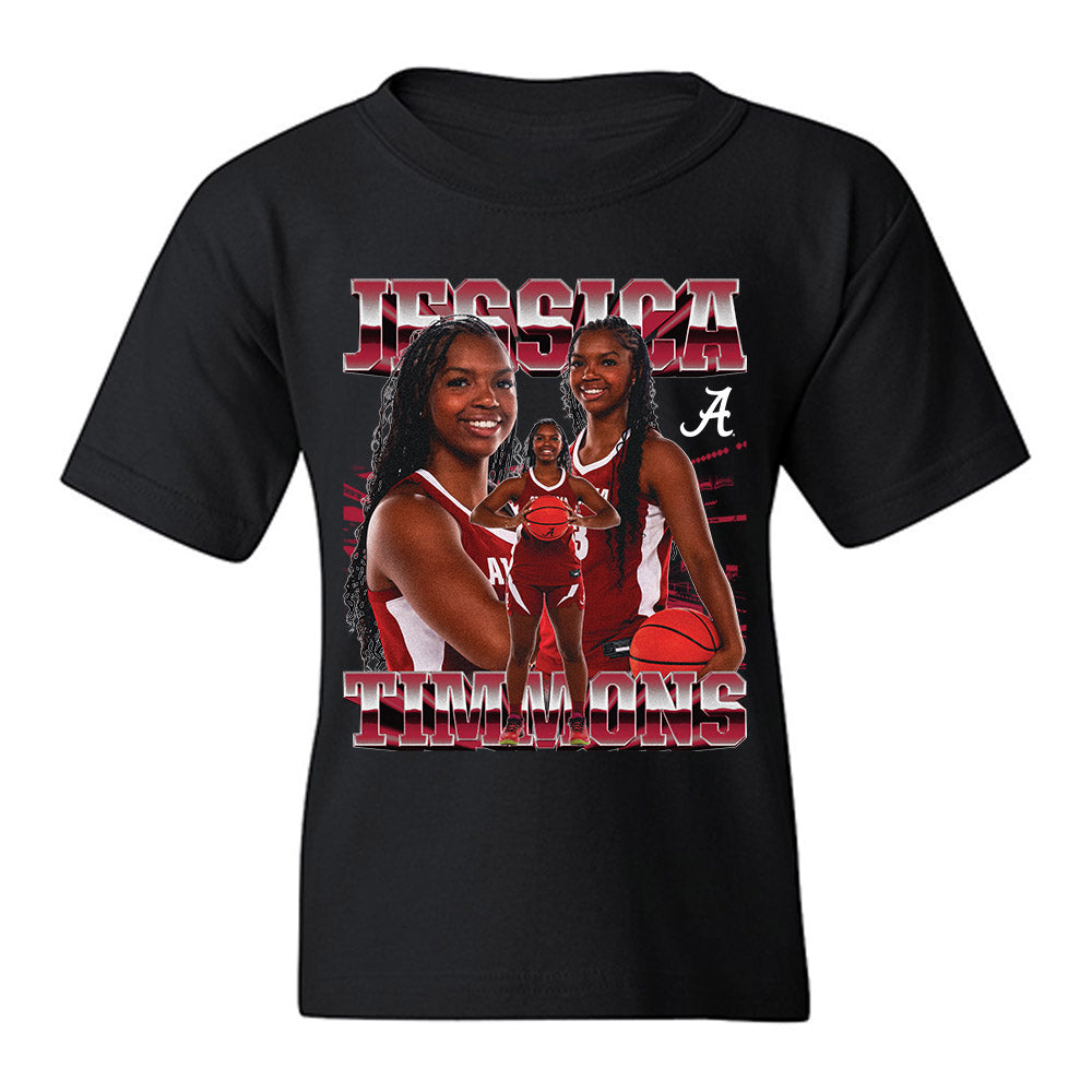 Alabama - NCAA Women's Basketball : Jessica Timmons - Player Collage Youth T-Shirt-0