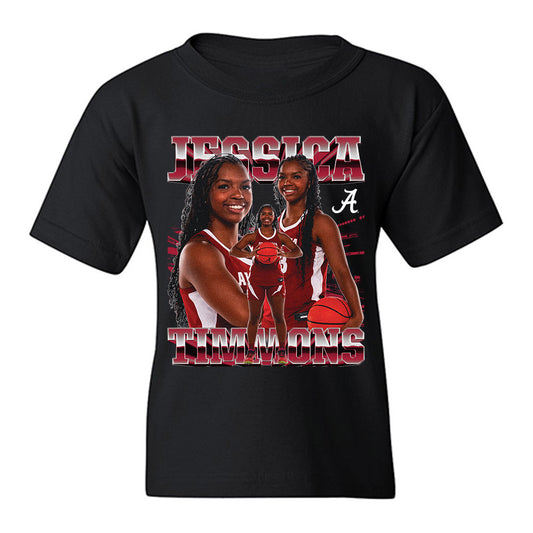 Alabama - NCAA Women's Basketball : Jessica Timmons - Player Collage Youth T-Shirt-0