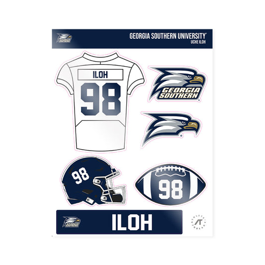 Georgia Southern - NCAA Football : Uche Iloh - Sticker Sheet-0