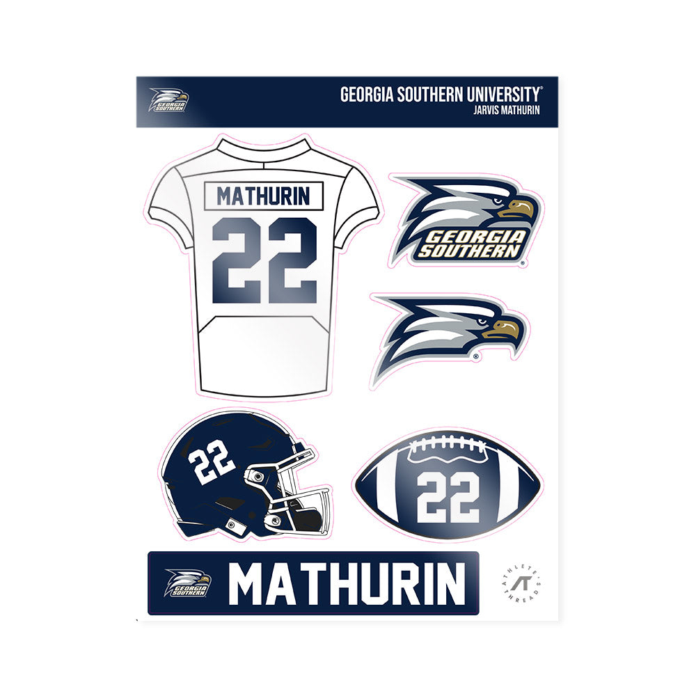 Georgia Southern - NCAA Football : Jarvis Mathurin - Sticker Sheet-0