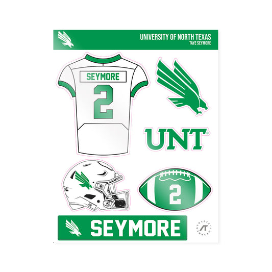North Texas - NCAA Football : Taye Seymore - Sticker Sheet-0