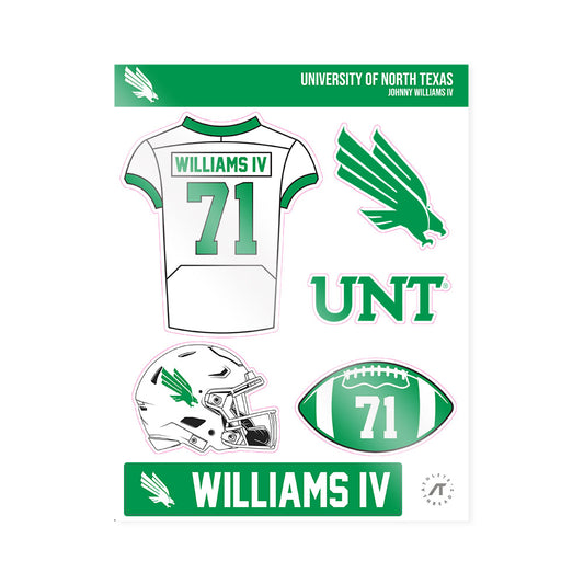 North Texas - NCAA Football : Johnny Williams IV - Sticker Sheet-0