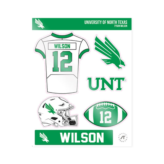 North Texas - NCAA Football : Tyson Wilson - Sticker Sheet-0