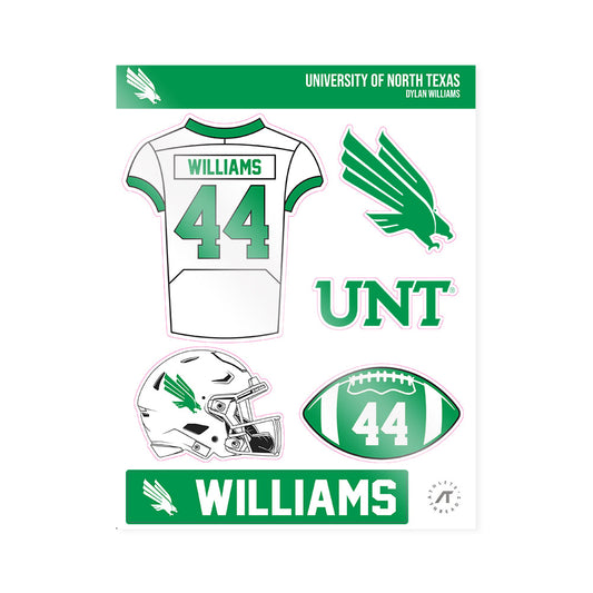 North Texas - NCAA Football : Dylan Williams - Sticker Sheet-0