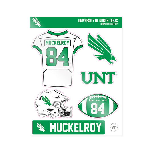 North Texas - NCAA Football : Jackson Muckelroy - Sticker Sheet-0