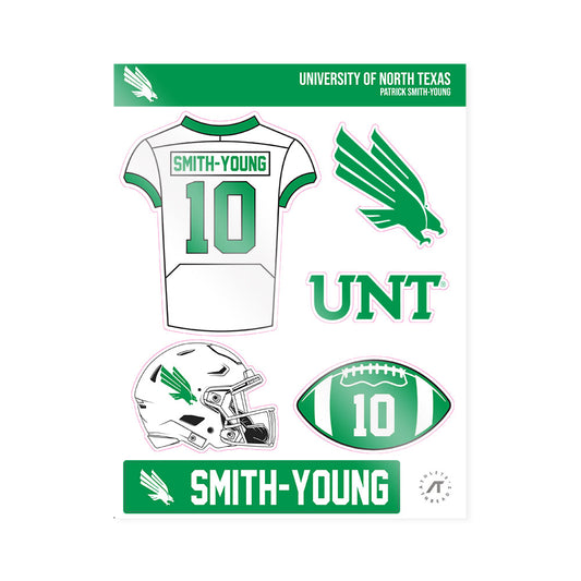 North Texas - NCAA Football : Patrick Smith-Young - Sticker Sheet-0