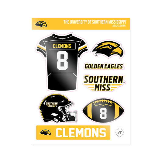 Southern Miss - NCAA Football : Jalil Clemons - Sticker Sheet-0