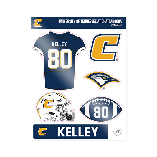 UTC - NCAA Football : Gray Kelley - Sticker Sheet-0