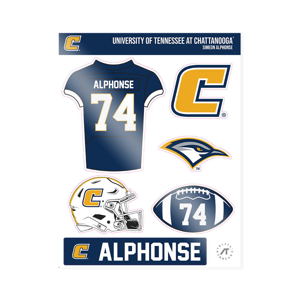 UTC - NCAA Football : Simeon Alphonse - Sticker Sheet-0