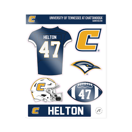 UTC - NCAA Football : Gavin Helton - Sticker Sheet-0
