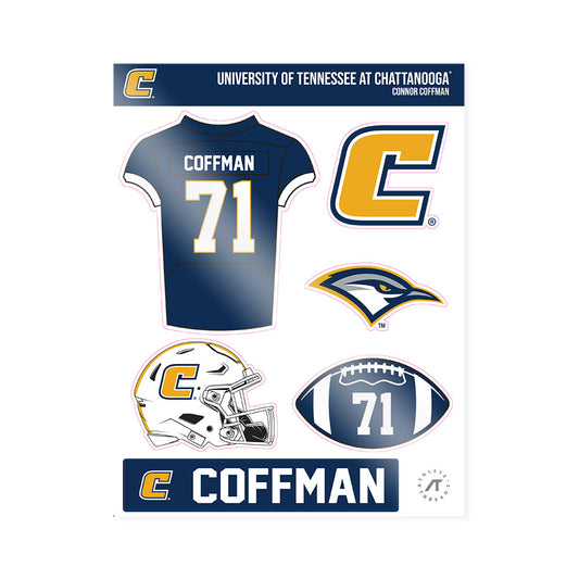 UTC - NCAA Football : Connor Coffman - Sticker Sheet-0