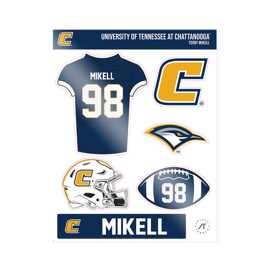 UTC - NCAA Football : Terry Mikell - Sticker Sheet-0