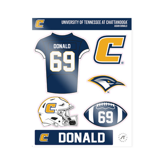 UTC - NCAA Football : Aidan Donald - Sticker Sheet-0