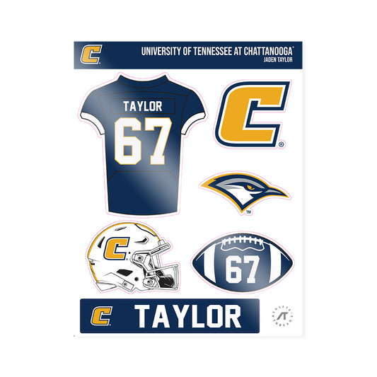 UTC - NCAA Football : Jaden Taylor - Sticker Sheet-0