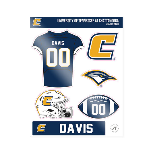 UTC - NCAA Football : ADarien Davis - Sticker Sheet-0